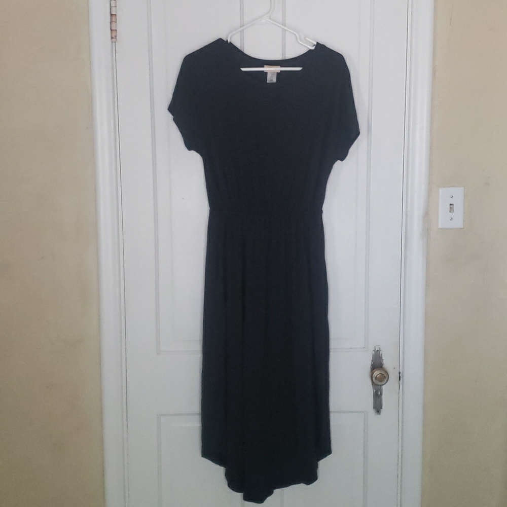 Gray short sleeve dress